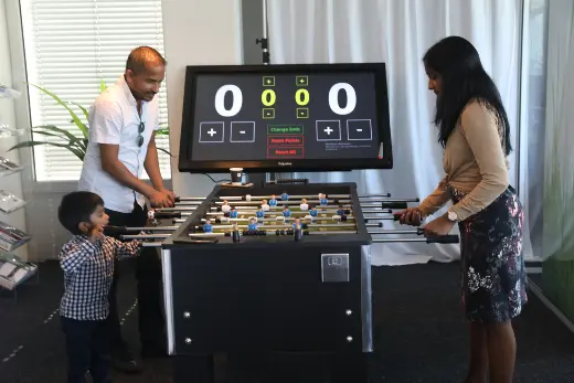 Foosball break at the office – Arclap construction camera