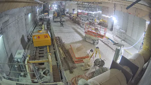Underground construction site – Arclap construction camera