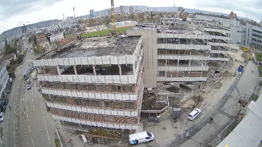 Demolition of an office building – Arclap construction camera