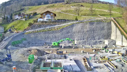 Slope stabilisation and piling – Arclap construction camera