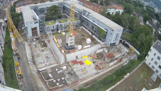 Courtyard basement works – Arclap construction camera