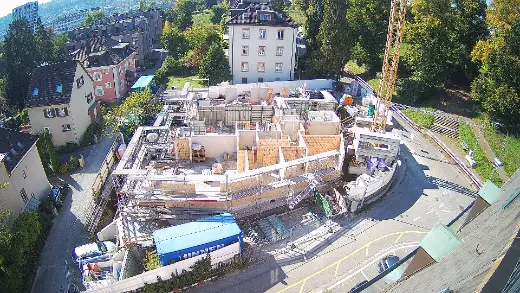 Brick shell under construction – Arclap construction camera