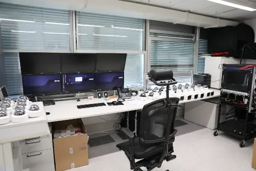 Camera bench in the Dietikon workshop – Arclap construction camera
