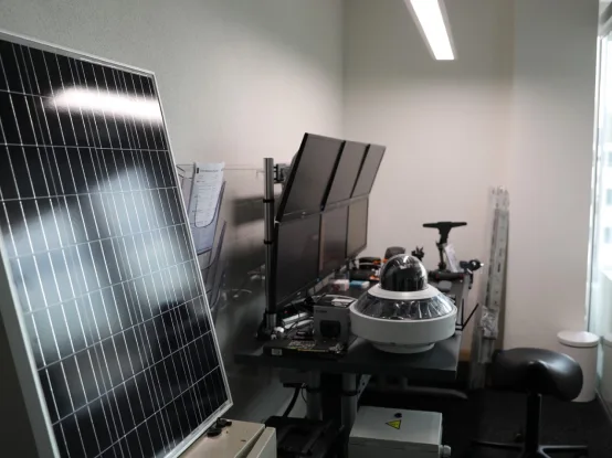 Camera test bench with solar module – Arclap workshop
